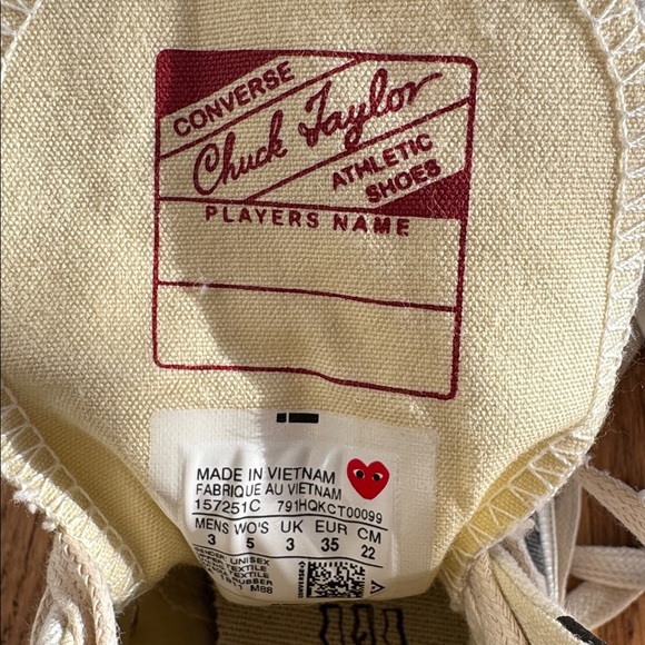 Comme Des Garçons Play x Converse Chuck 70 Hi "Polka Dot White" sneakers - Picture 5 of 8